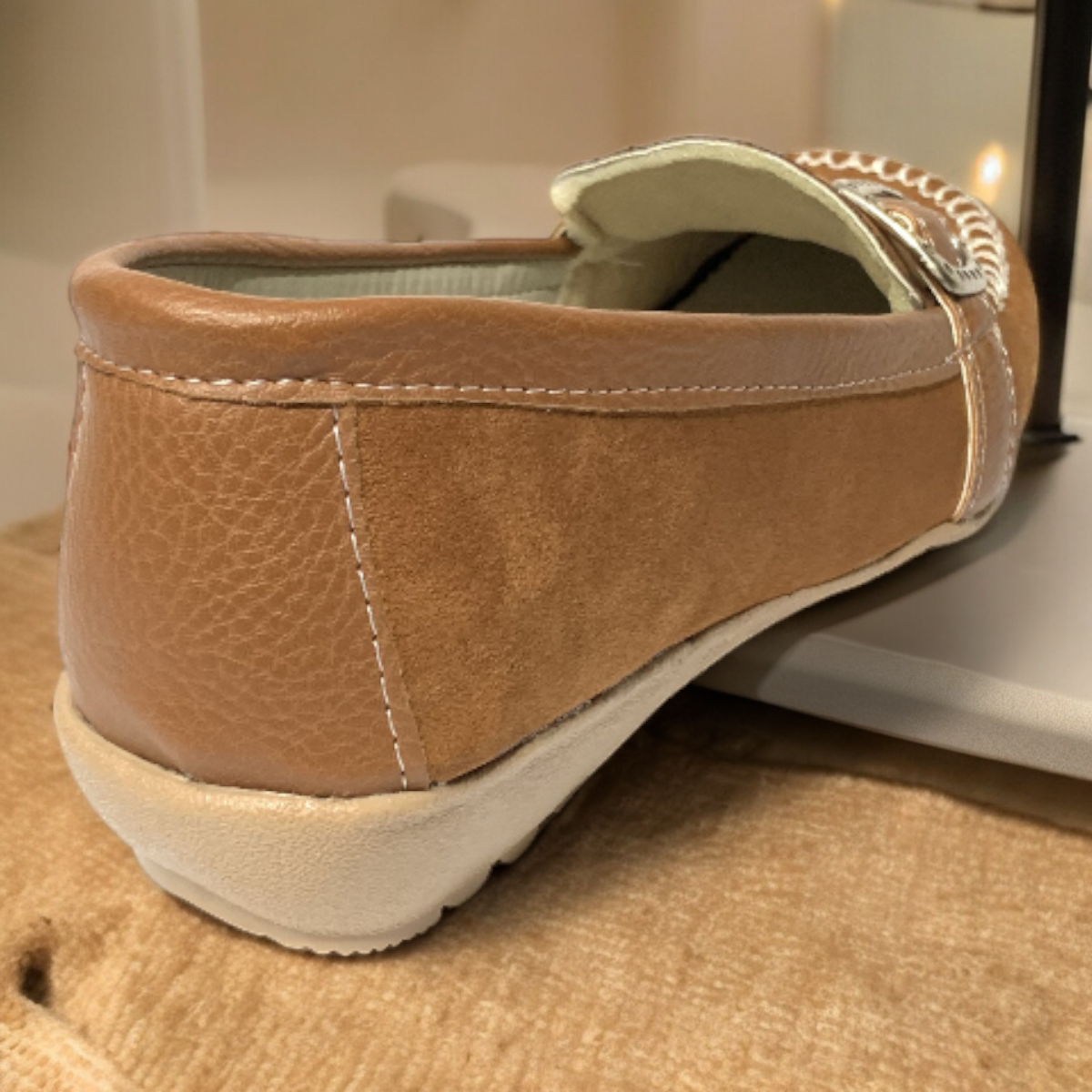 Zapato Para Senora Cafe Ligero Comodo Suave Confort Las Cuatas.