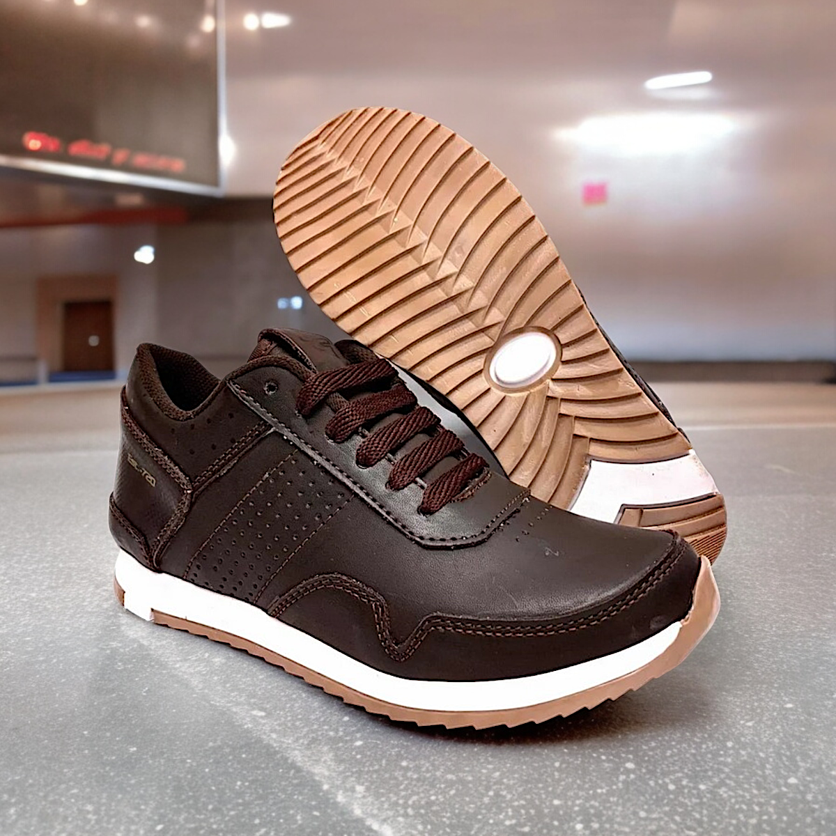 Tenis Para Hombre Y Nino Cafe Urbanos De Moda 2 Al 6 Las Cuatas.