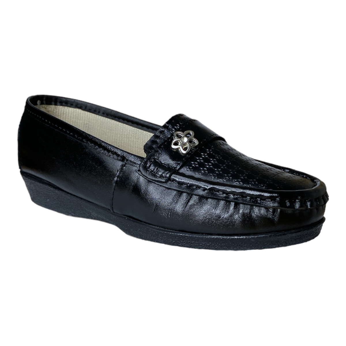 Zapato Comodo Dama Pie Diabetico O Delicado Piel Flats 012 Las Cuatas.