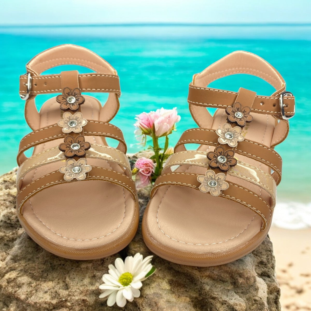 Huaraches Camel Niña, Versatilidad Y Estilo Para Cada Paso