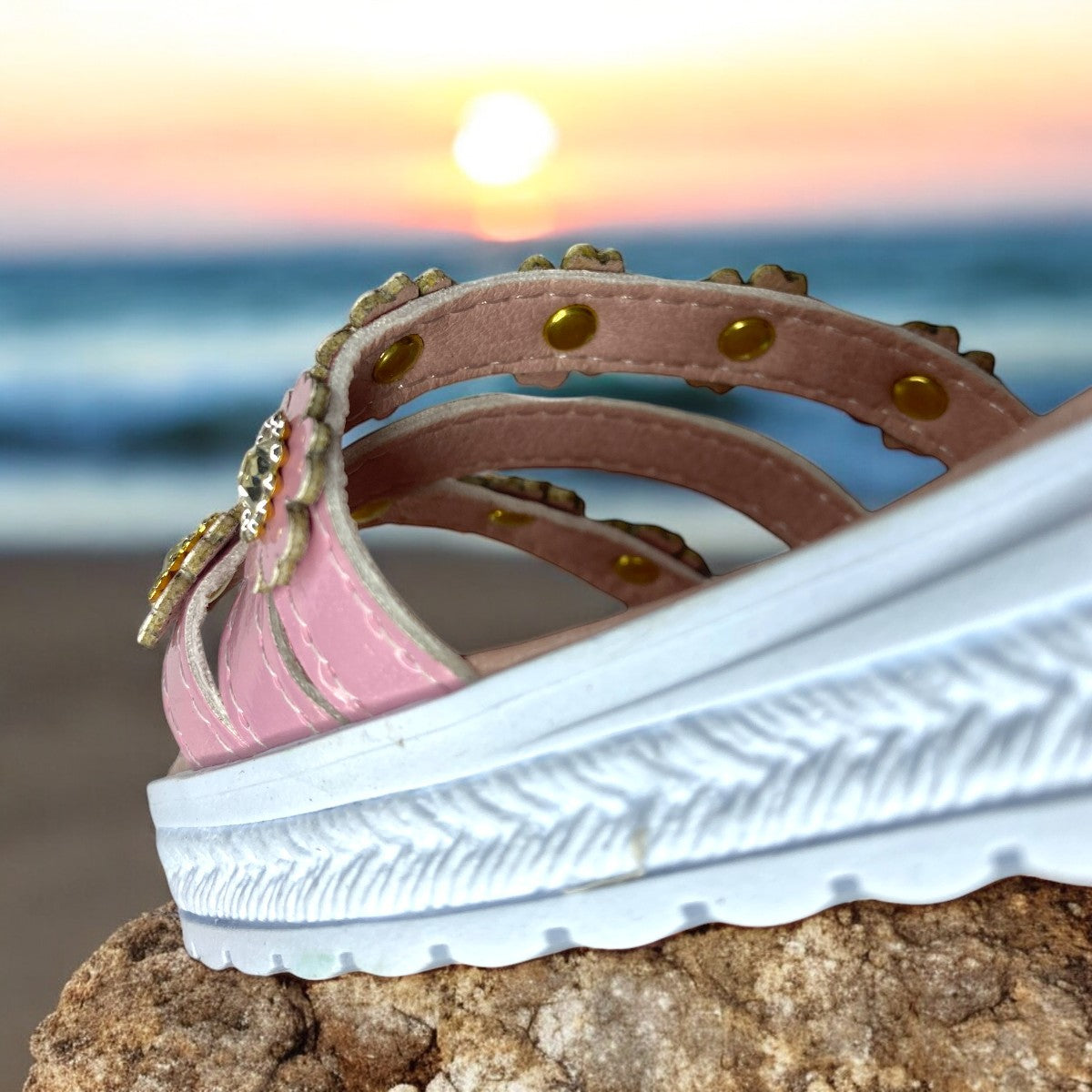 Huaraches Rosas Niña, Confort Y Dulzura En Cada Movimiento