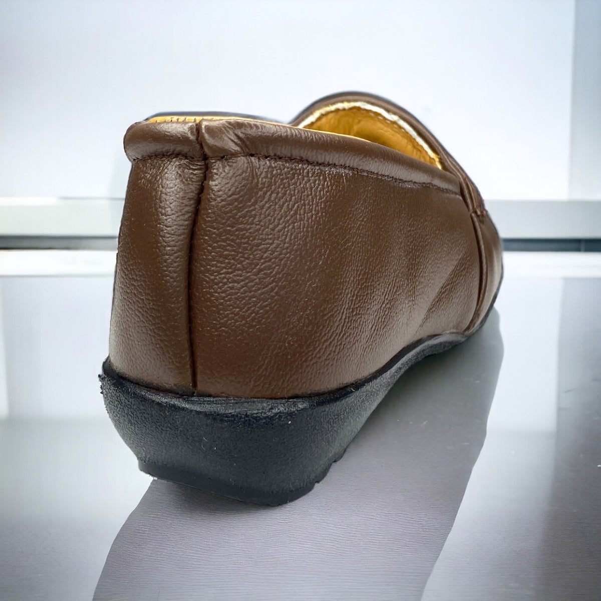 Zapato Comodo Dama Pie Diabetico O Delicado Piel Flats Cafe Las Cuatas.