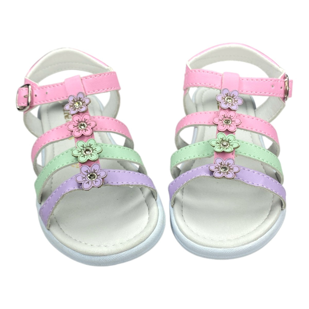 Huaraches Blancos Niña, Estilo Fresco Y Versátil