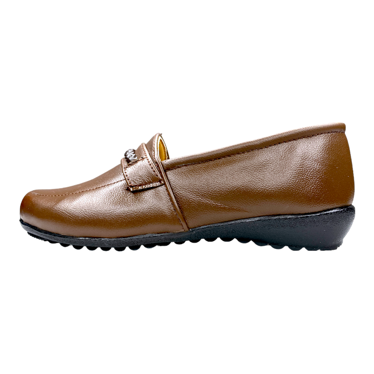 Zapato Comodo Dama Pie Diabetico O Delicado Piel Flats Cafe Las Cuatas.
