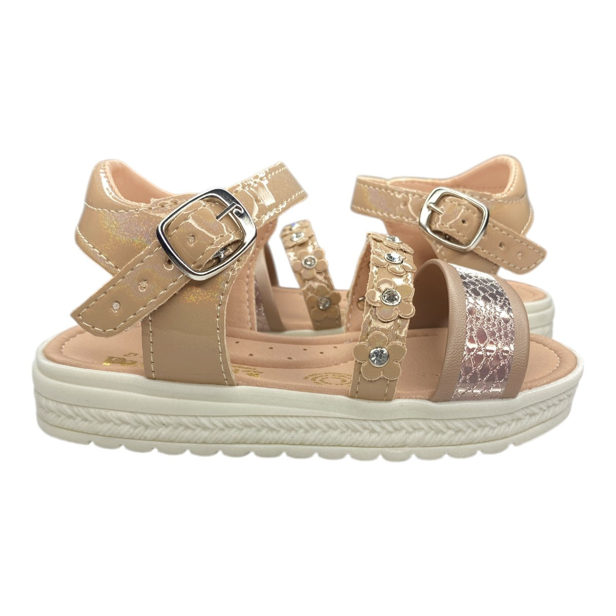 Huaraches Beige Para Niña, Comodidad Y Estilo