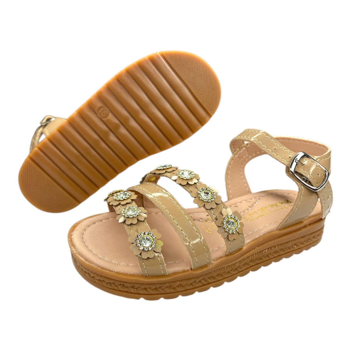 Huaraches Camel Para Niña, Confort Y Estilo Diario