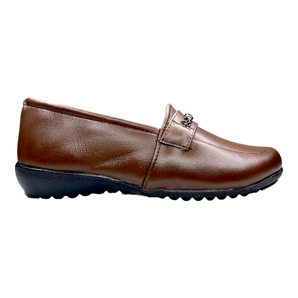 Zapato Comodo Dama Pie Diabetico O Delicado Piel Flats Cafe Las Cuatas.