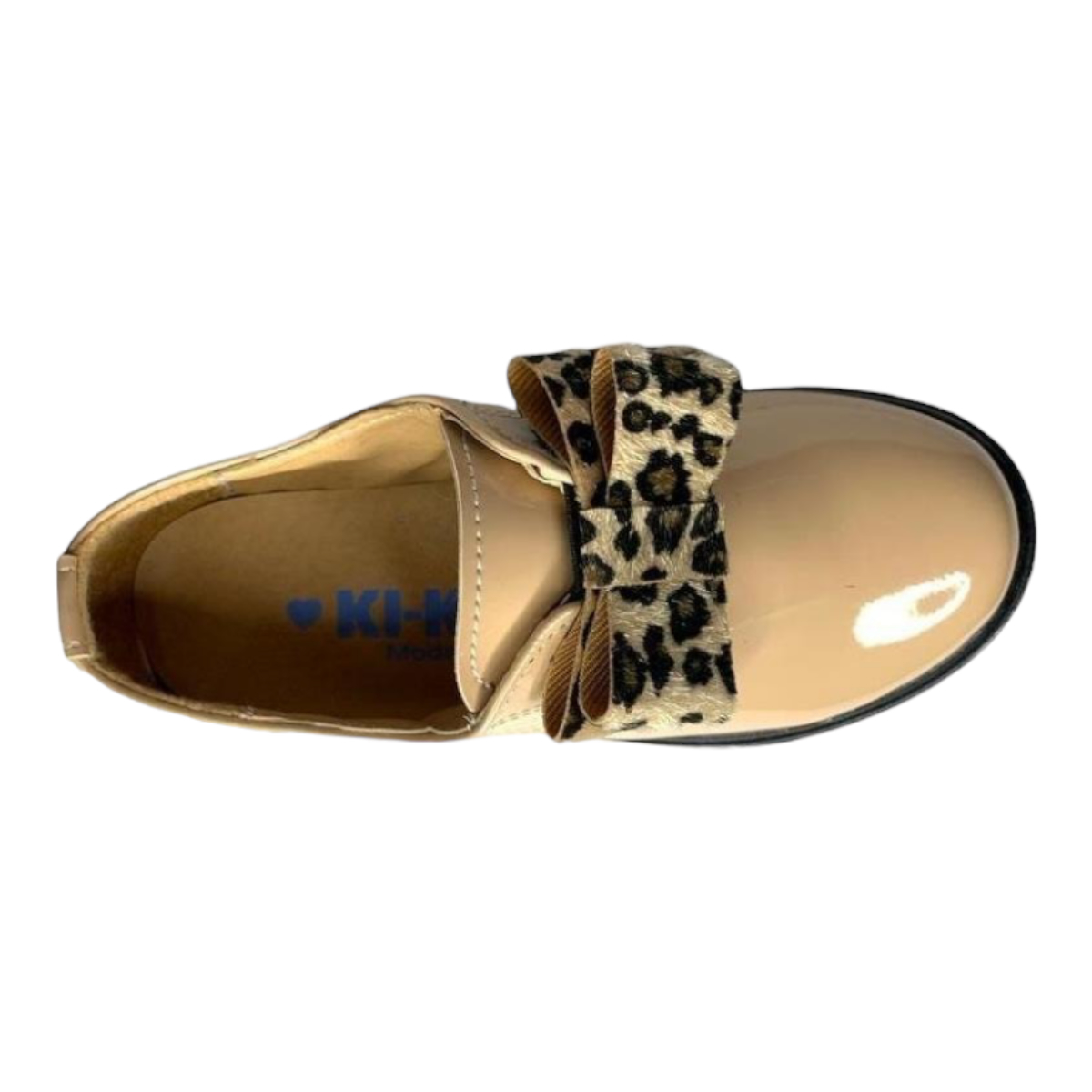 Zapato Para Nina Ajuste Con Resorte Con Flores Piel Beige Las Cuatas.