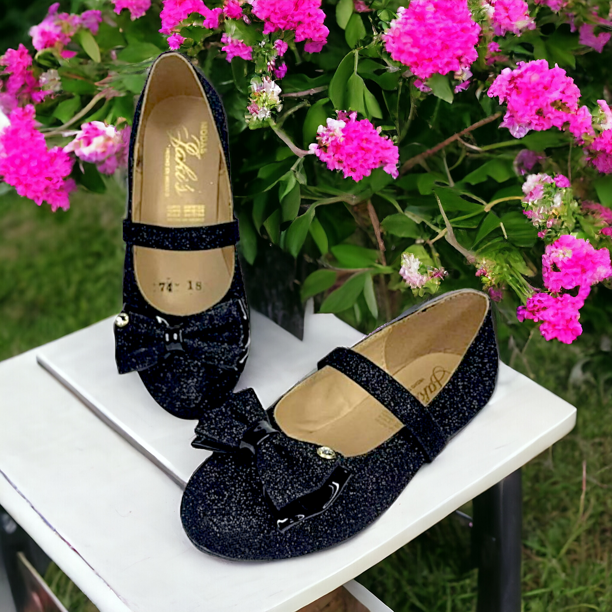 Zapatilla De Cenicienta Bella Durmiente Casual Negro Aurora Las Cuatas.