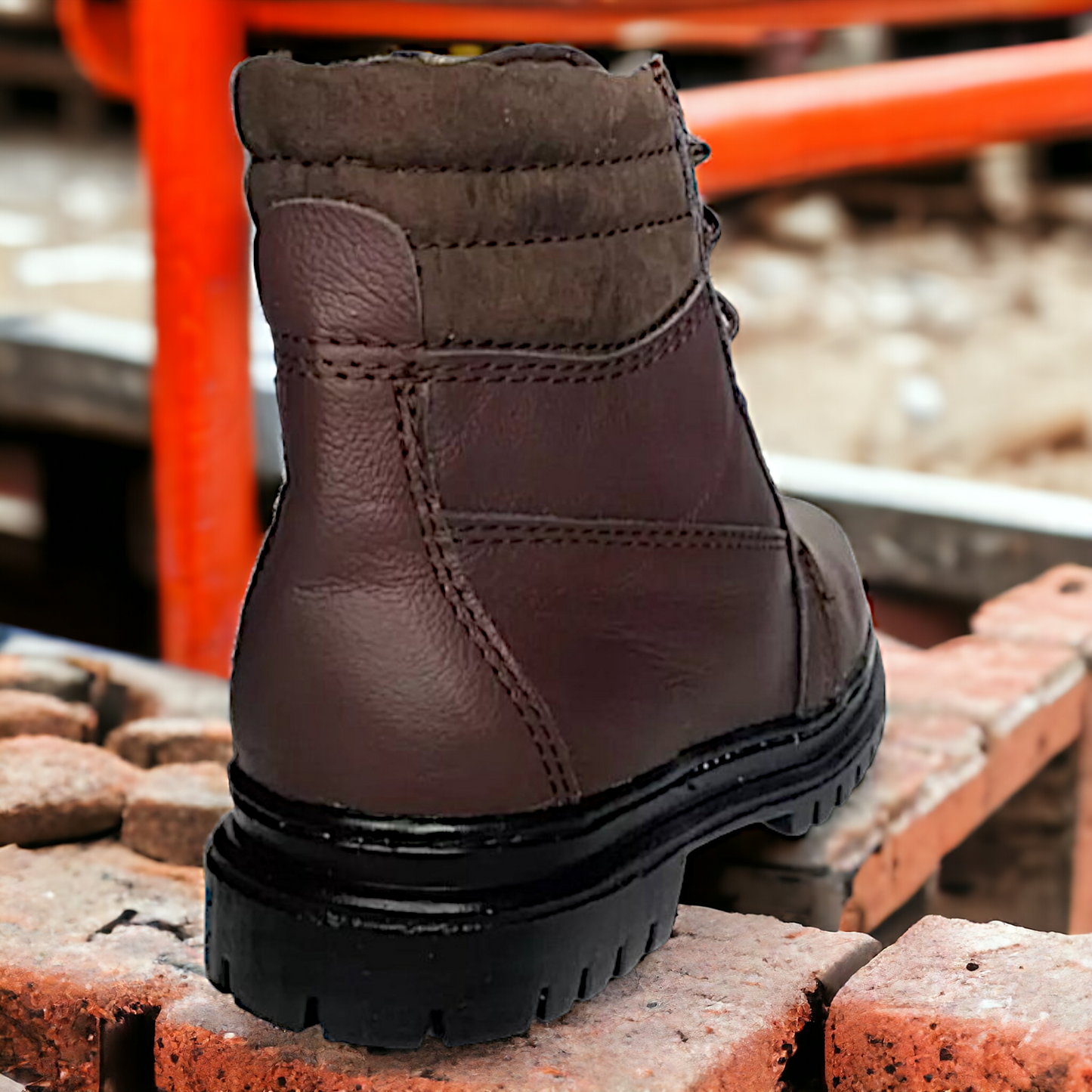 Botas Industriales Seguridad De Trabajo Hombre Cafe Uso Rudo Las Cuatas