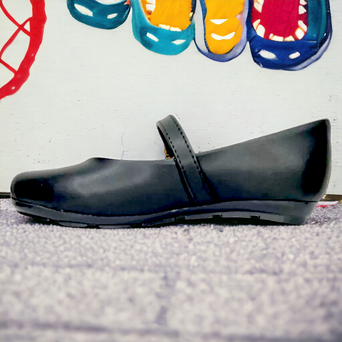 Zapato Escolar Para Nina Y Princesa De Escolta Negro Las Cuatas.