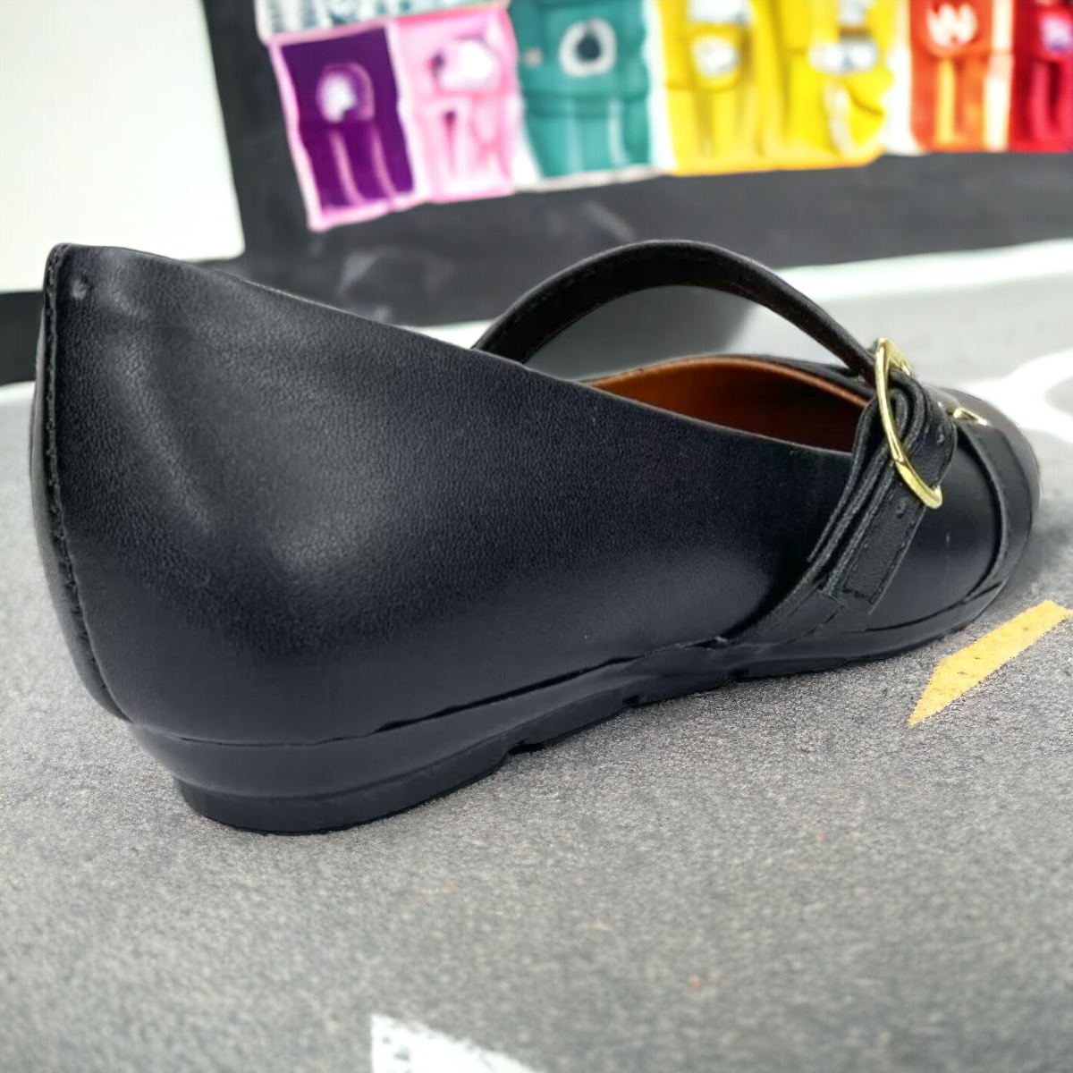 Zapato Escolar Para Nina Y Princesa De Escolta Negro Las Cuatas.