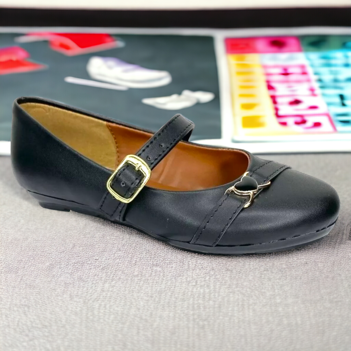 Zapato Escolar Para Nina Y Princesa De Escolta Negro Las Cuatas.