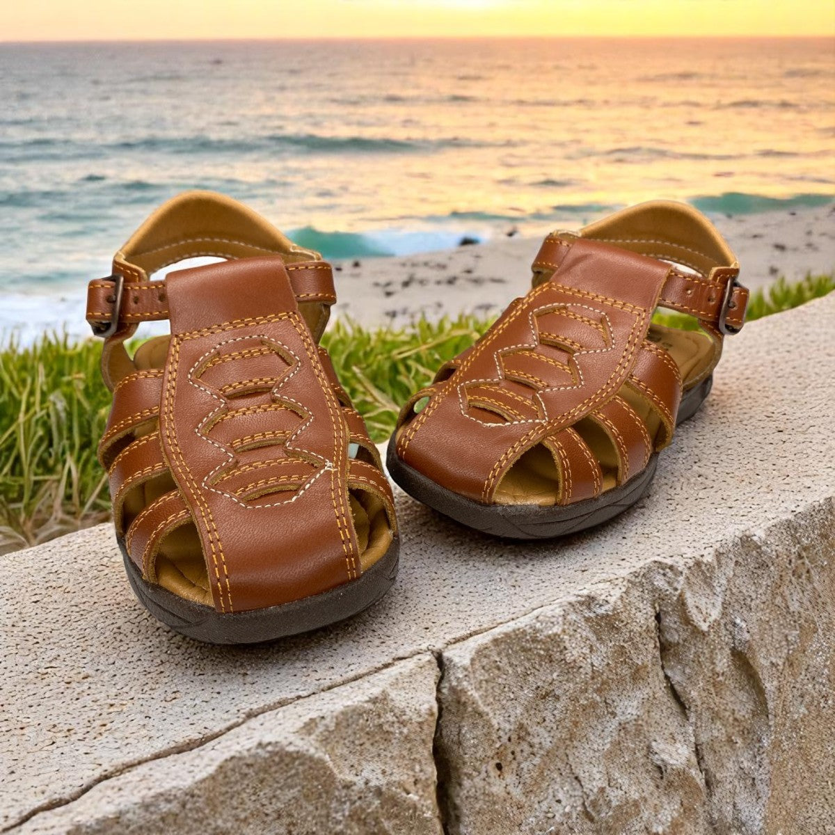Huaraches Cómodos Para Niño, Diseño Actual Y Felicidad