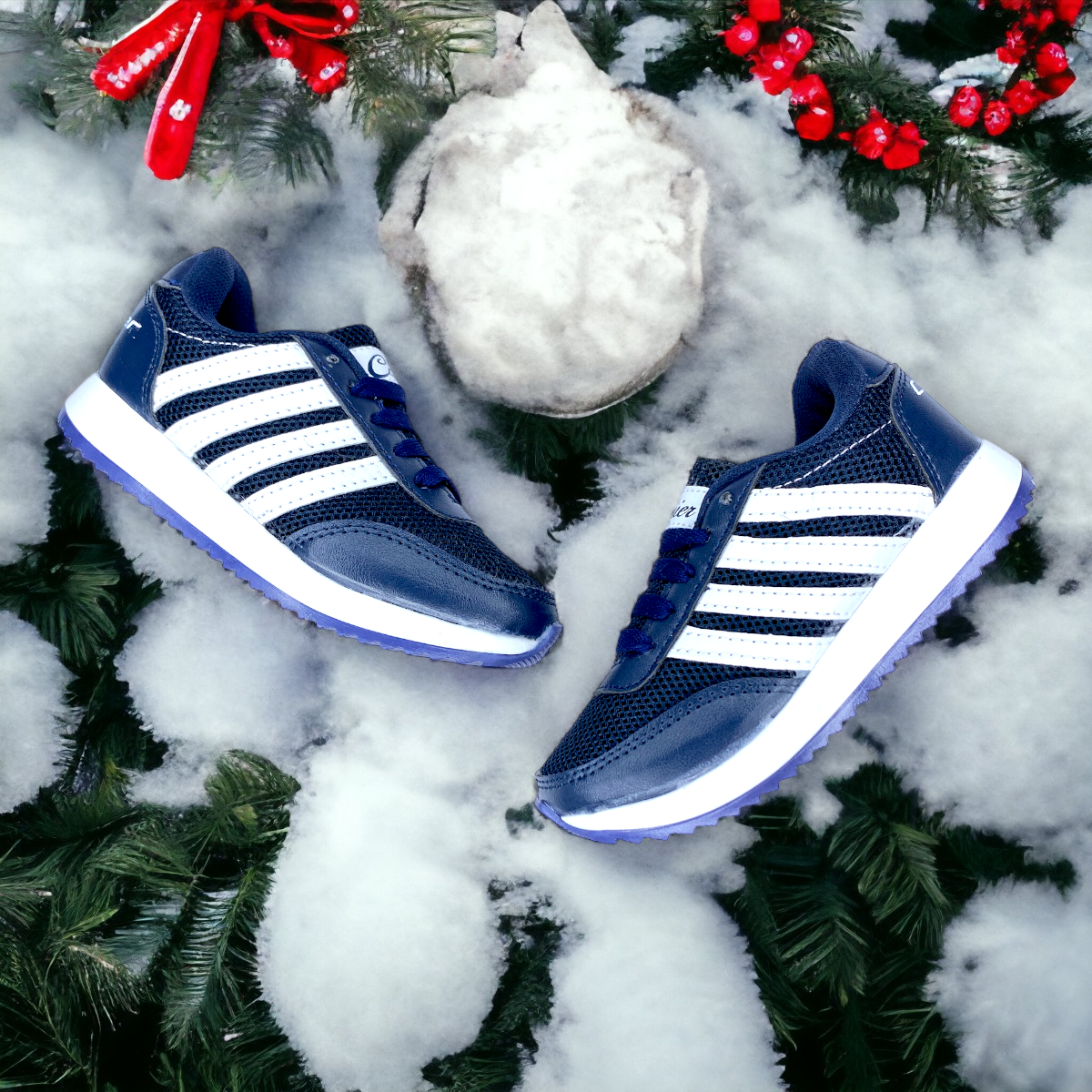 Tenis De Bebe Nino Azul Urbano Deportivo Malla.