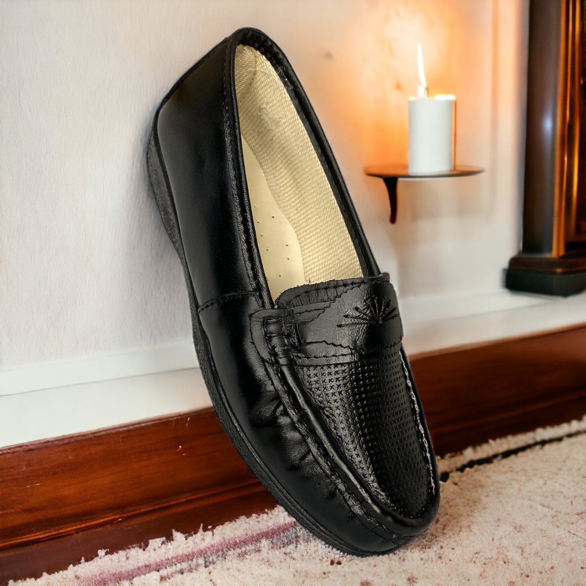 Zapato Comodo Dama Pie Diabetico O Delicado Piel Flats Las Cuatas .