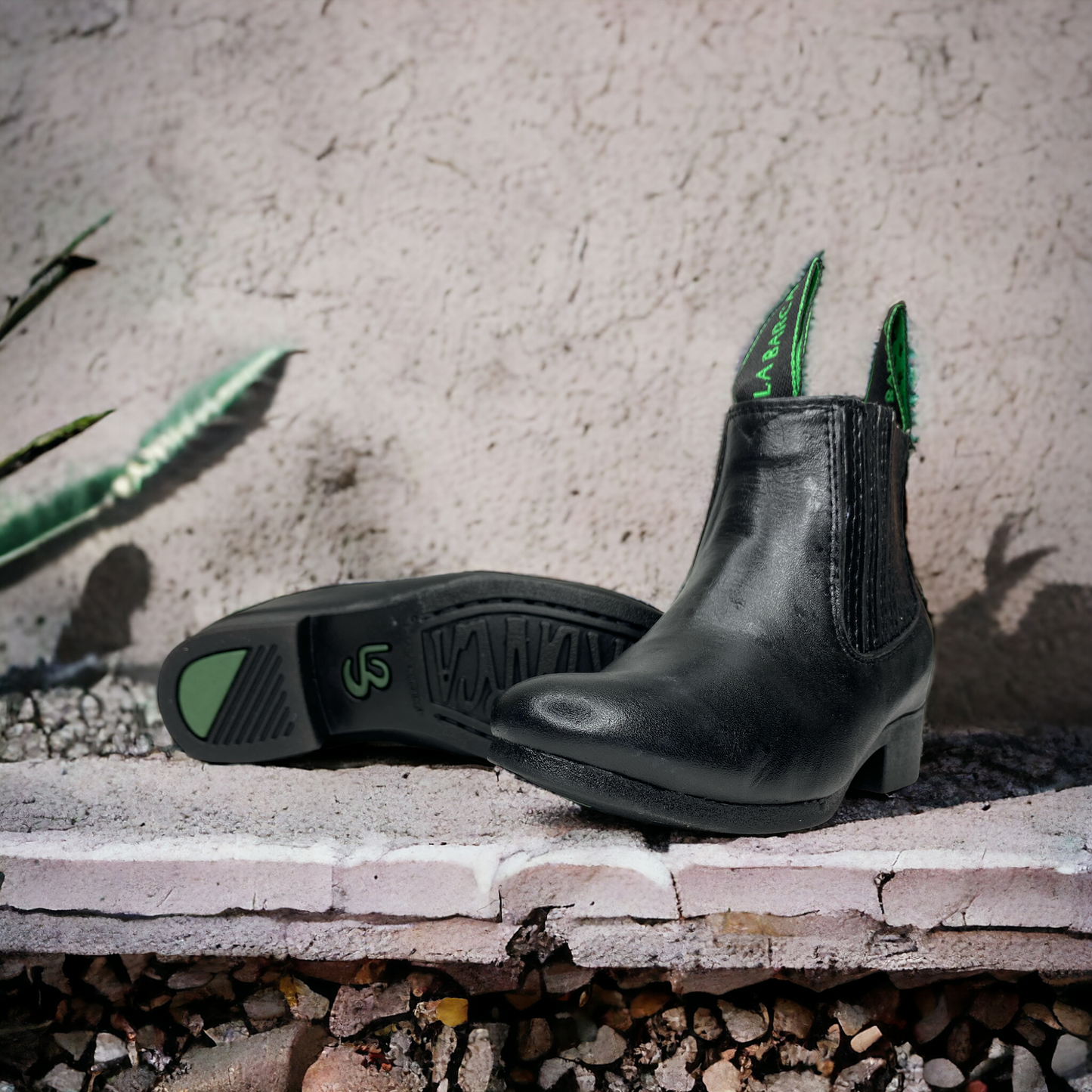 Botin Charro La Barca Unisex Suela De Hule Renegado Las Cuatas.