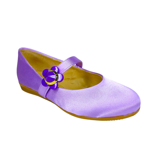 Zapatilla De Cenicienta Bella Durmiente Casual Lila Satin Aurora Las Cuatas.