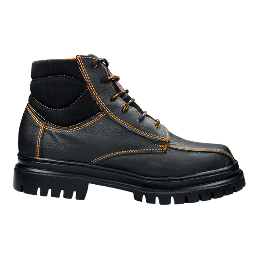 Botas Industriales Seguridad De Trabajo Hombre Negro Uso Rudo Las Cuatas
