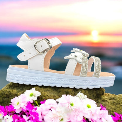 Huaraches De Verano Para Niña, Suela Antideslizante