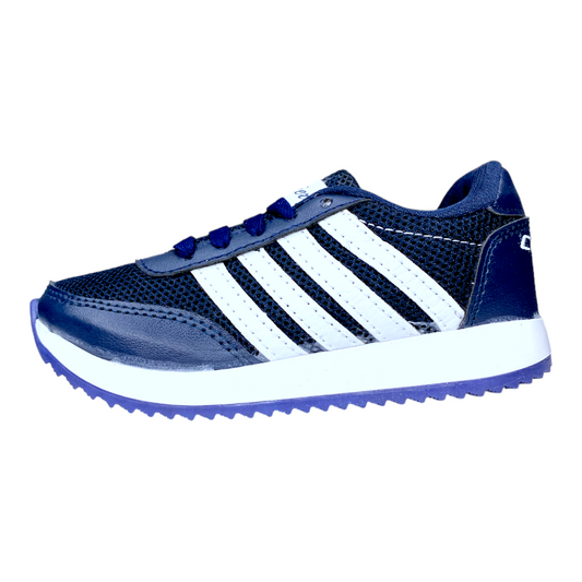 Tenis De Bebe Nino Azul Urbano Deportivo Malla.