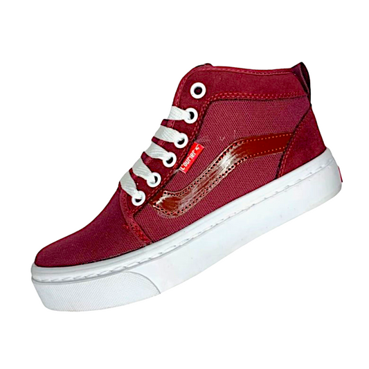 Tenis Ultra Range Urbano Unisex Botita Tinto.