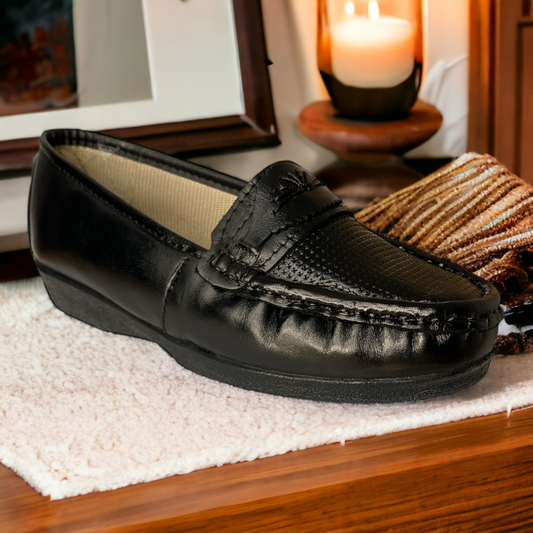 Zapato Comodo Dama Pie Diabetico O Delicado Piel Flats Las Cuatas .