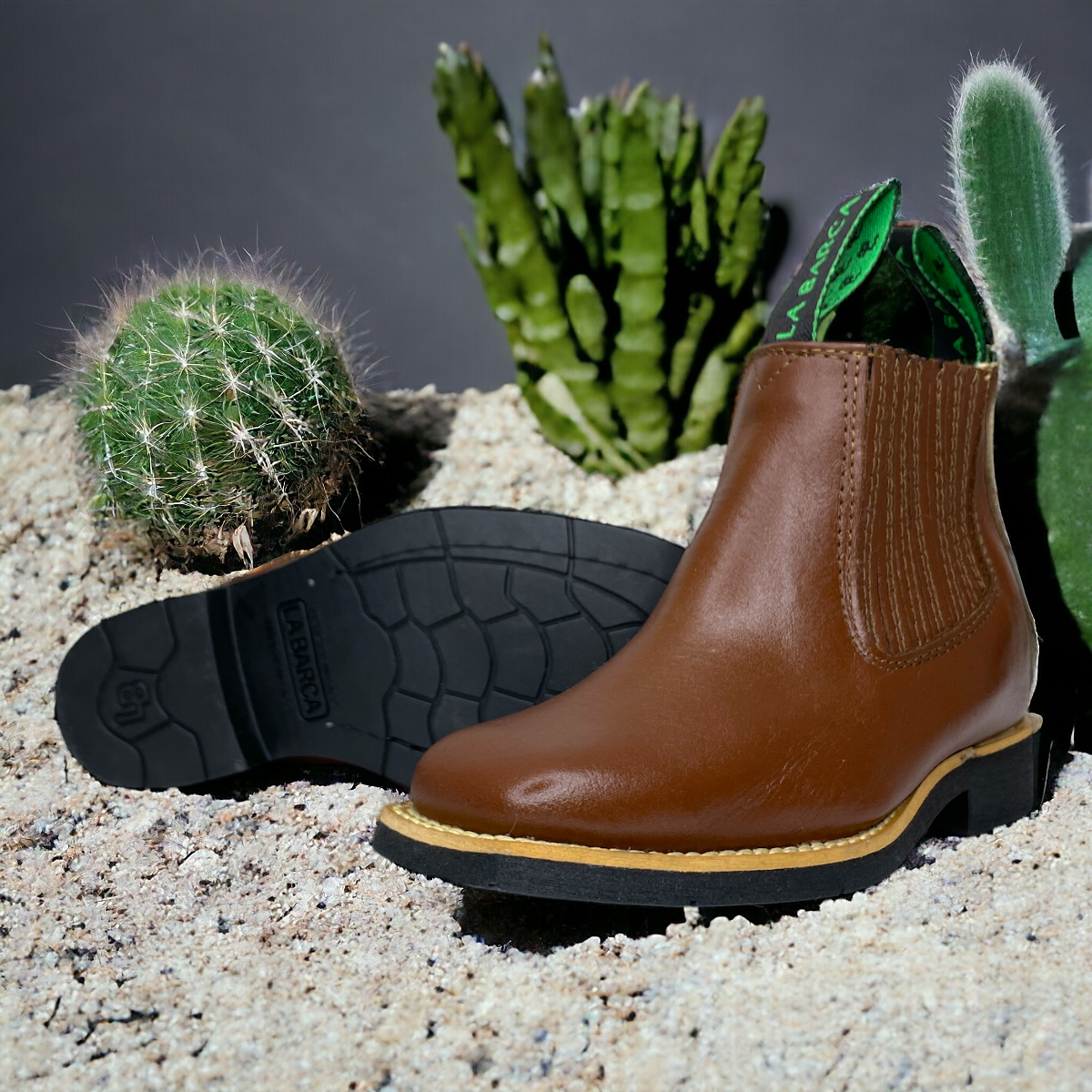 Botin Charro La Barca Unisex Punta Cuadrada Locksticher Las Cuatas.