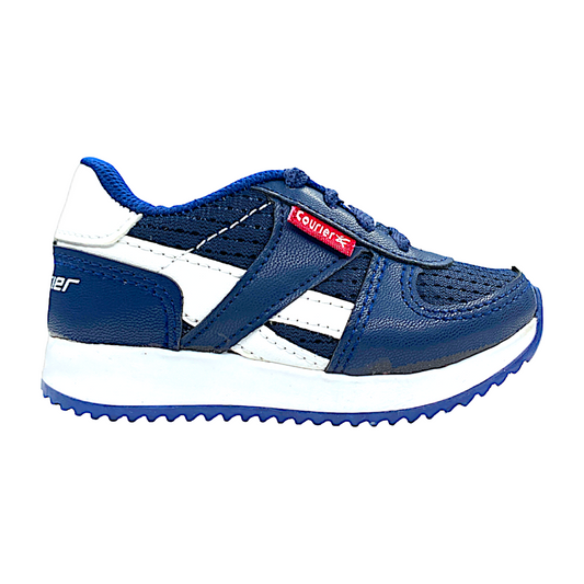 Tenis De Bebe Nino Azul Negro Urbanos Deportivos Casuales Las Cuatas.