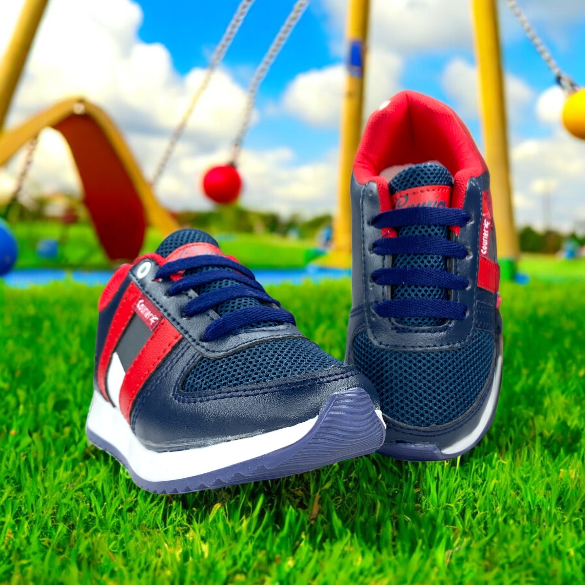 Tenis De Bebe Nino Azul Urbano Deportivo.