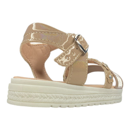 Huaraches Beige Para Niña, Comodidad Y Estilo