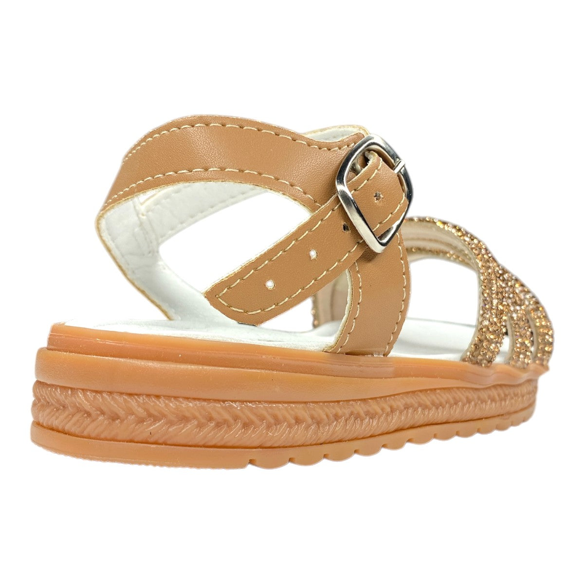 Huaraches Infantiles Dorados, Cómodos Y Elegantes Para Niña