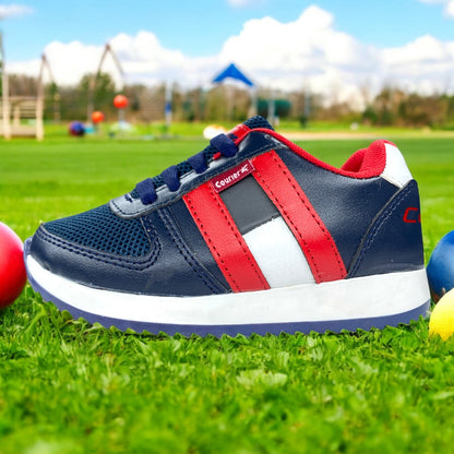 Tenis De Bebe Nino Azul Urbano Deportivo.