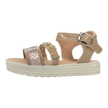 Huaraches Beige Para Niña, Comodidad Y Estilo