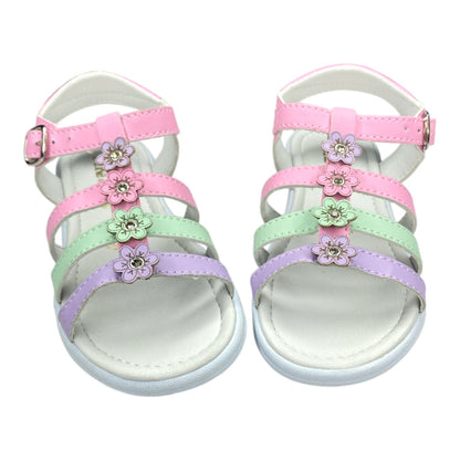Huaraches Blancos Niña, Estilo Fresco Y Versátil