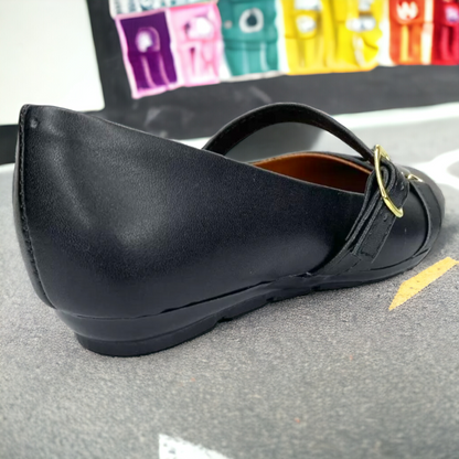 Zapato Escolar Para Nina De Escolta Negros Las Cuatas.