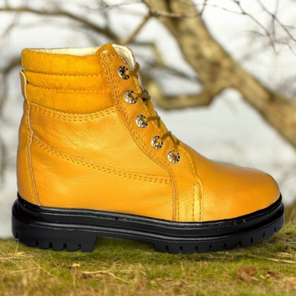 Botas Industriales Seguridad De Trabajo Hombre Uso Rudo Miel Las Cuatas.