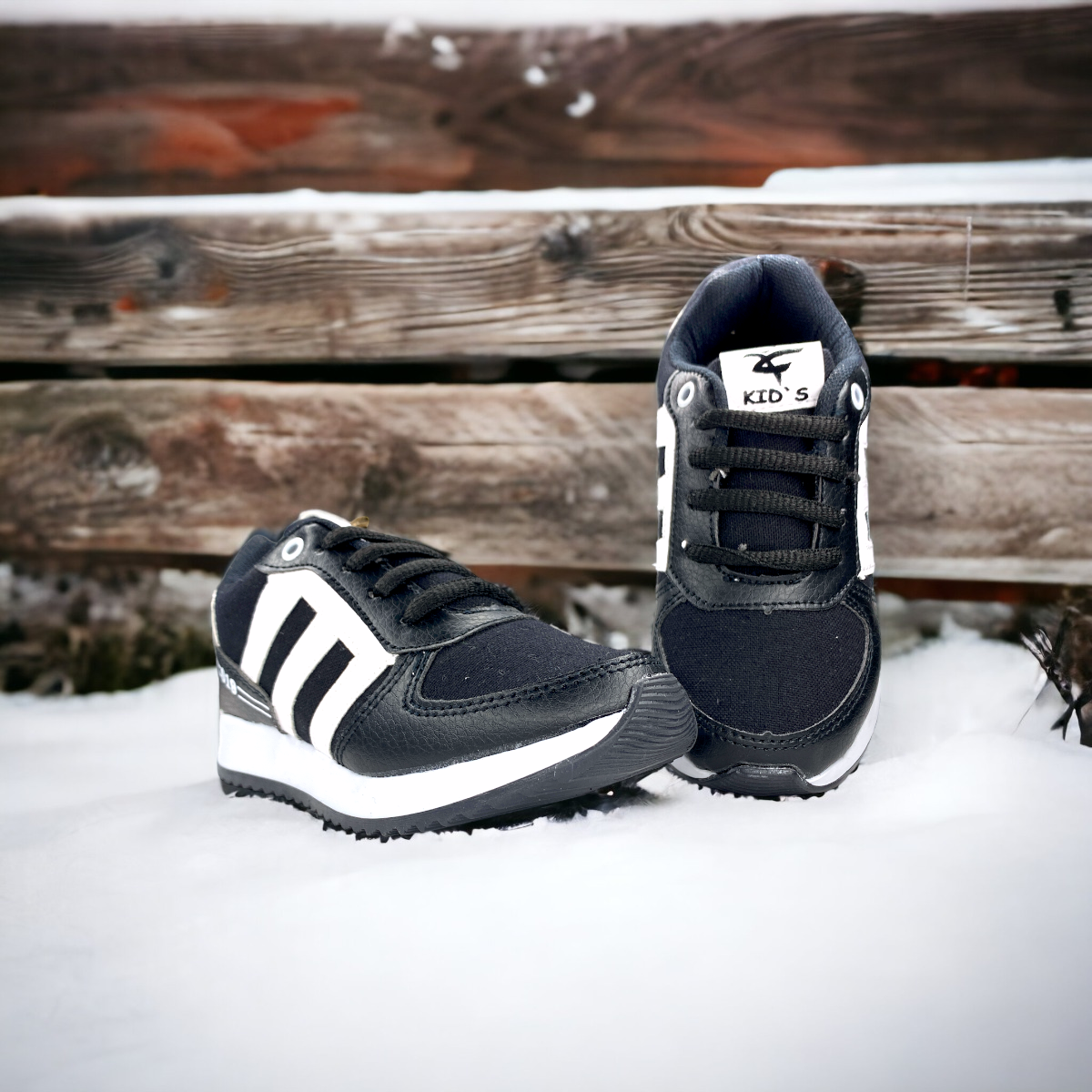 Tenis De Bebe Nino Negro Blanco Urbano Deportivo Las Cuatas.